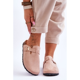 FJ1 Suede sandaalit Cork Platform Beige Vellma 1