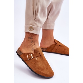 Camel Vellma Suede Cork Platform -tossut ruskea 2