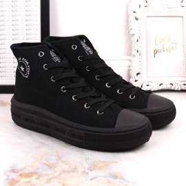 Naisten nilkkurit alustalla musta Big Star LL274A182 2