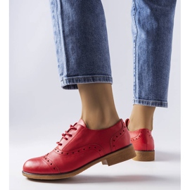 Beige brogues LS5379 Taupe punainen 1
