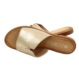Muodikkaat naisten tossut Filippo DK4625/23 GO Gold kultainen 4