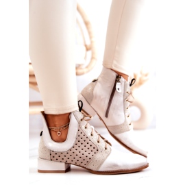 Nahkasaappaat Maciejka 05541-25 Vaalea beige 3