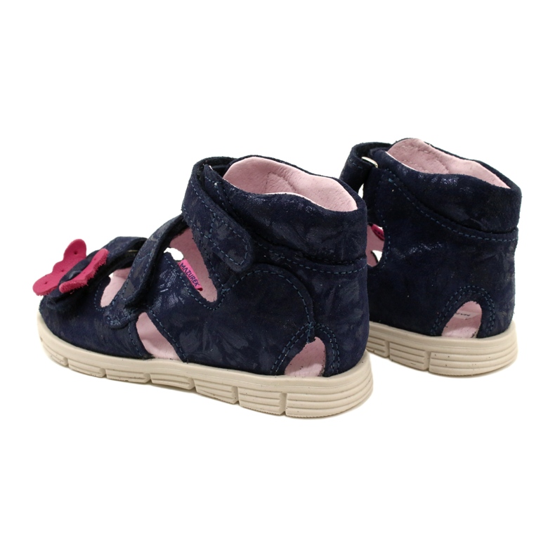 Korkeat ehkäisevät sandaalit Mazurek 1291 Butterflies sininen 5