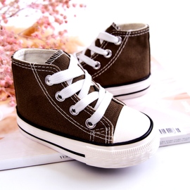 Lasten korkean vihreän khaki-lenkkarit 4