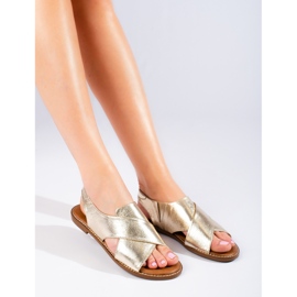 W. Potocki Naisten kullanväriset Potocki-sandaalit kultainen 2