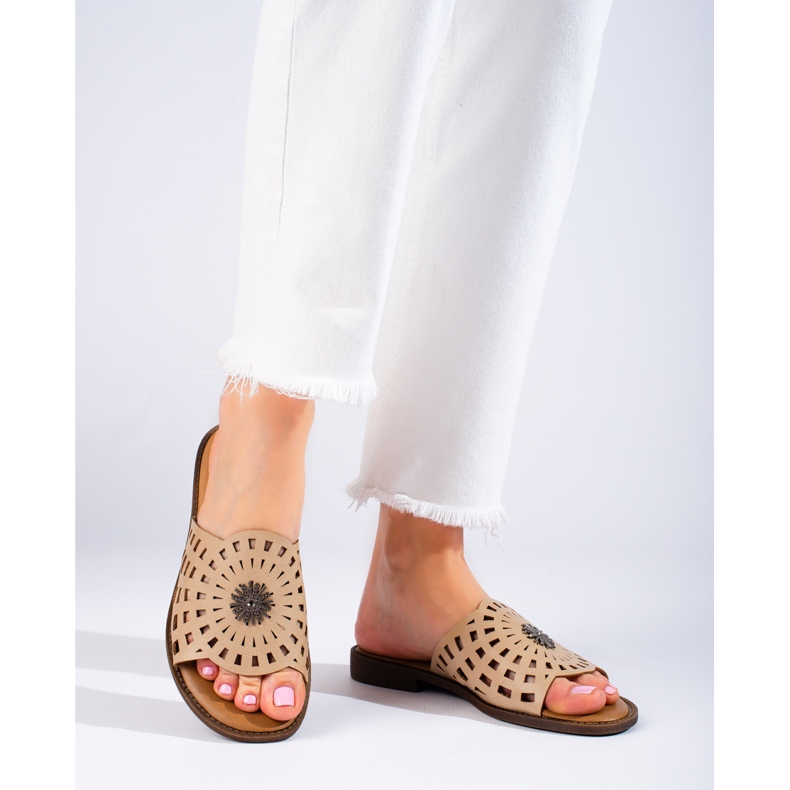 W. Potocki Naisten harjakattoiset tummanbeiget tossut Potockilta 2