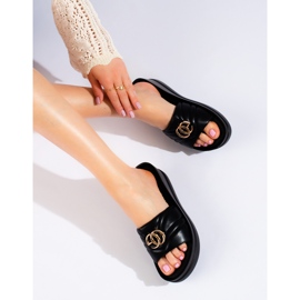 W. Potocki Naisten mustat kiilatossut Potockilta 1