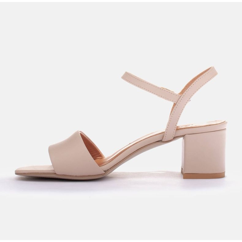Marco Shoes Midi-korkoiset sandaalit beige 1
