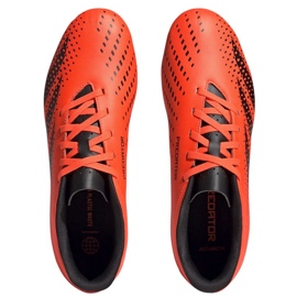 Adidas Predator Accuracy.4 Fg M GW4603 jalkapallokengät oranssi appelsiinit ja punaiset 2