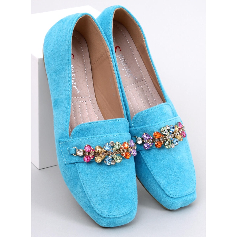 Davitian Blue kuutio zirkonia loafers sininen 1