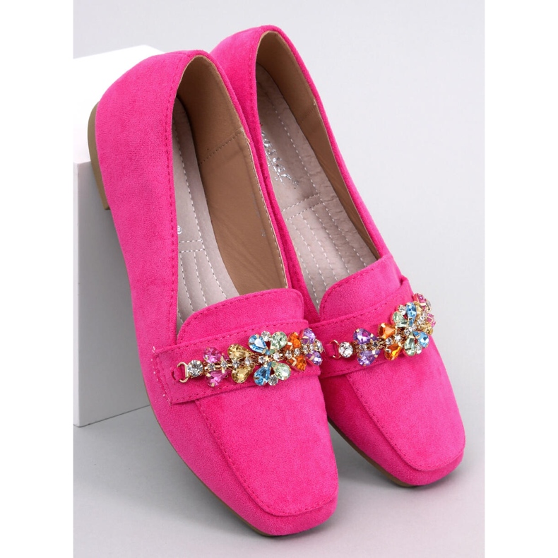 Davitian tekojalokivi Loafers fuksia vaaleanpunainen 1