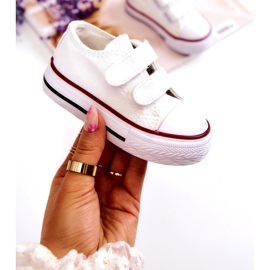 FR1 Lasten tennarit, joissa on valkoinen Bernie Velcro 3