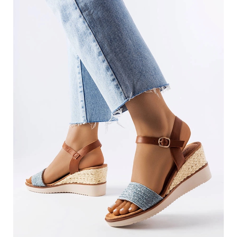 Miamin siniset kiila sandaalit sininen 1