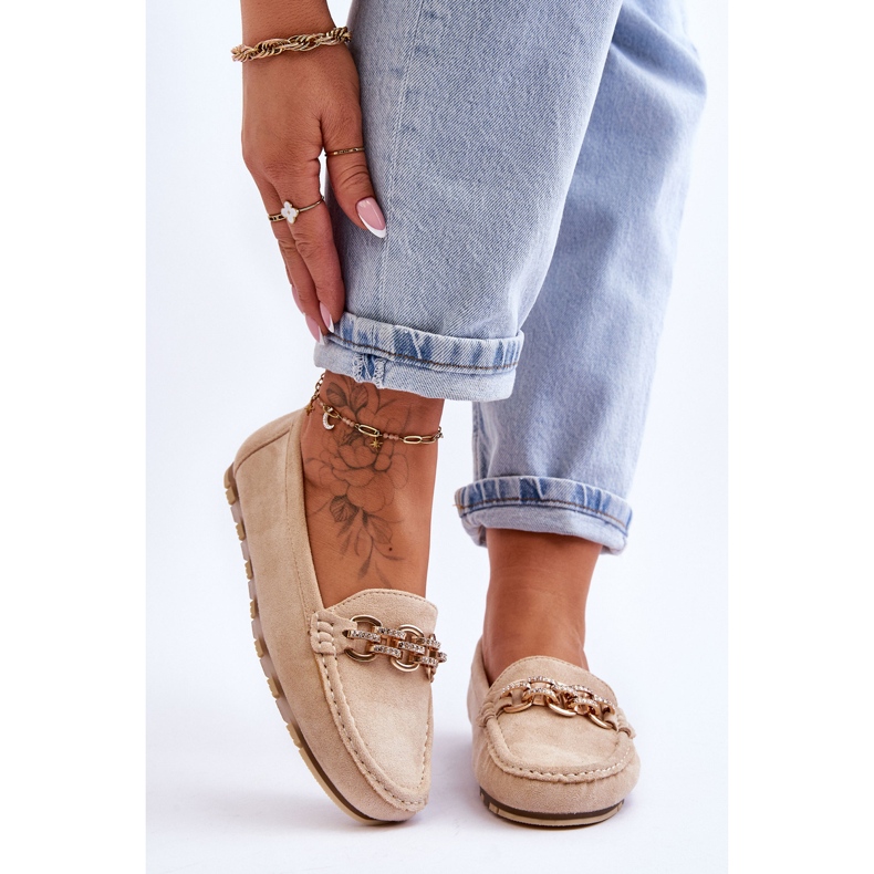 Naisten mokkahousut beige Sorento 1