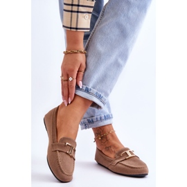 Carly Beige Classic Slip On Loafers 2