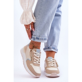 PG1 Naisten urheilukengät vetoketjulla beige Larisa 1