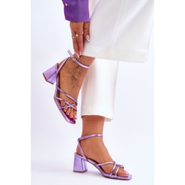 Muodikkaat Felisa violetit korkeakorkoiset sandaalit violetti 4