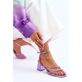 Muodikkaat Felisa violetit korkeakorkoiset sandaalit violetti 5