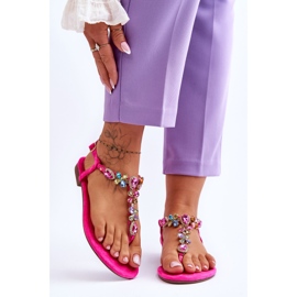 FB2 Vaaleanpunaiset mokkanahkaiset varvastossut Stones Frecyllä vaaleanpunainen 1