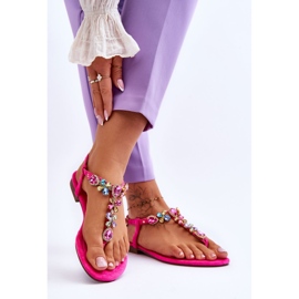 FB2 Vaaleanpunaiset mokkanahkaiset varvastossut Stones Frecyllä vaaleanpunainen 2