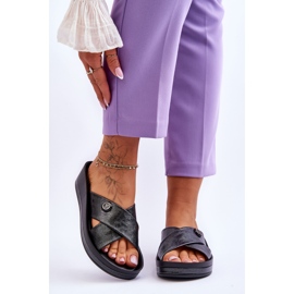 Vinceza Naisten tossut, joissa on koristelu, musta Brooklyn 1