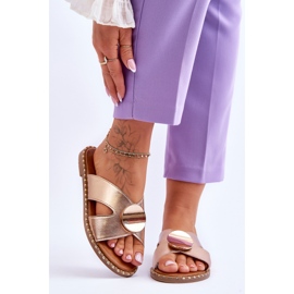 Vinceza Naisten Golden Kenley -korkokengät kultainen 1