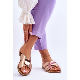 Vinceza Naisten Golden Kenley -korkokengät kultainen 2