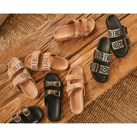 Marco Shoes Tossut soljilla beige 1