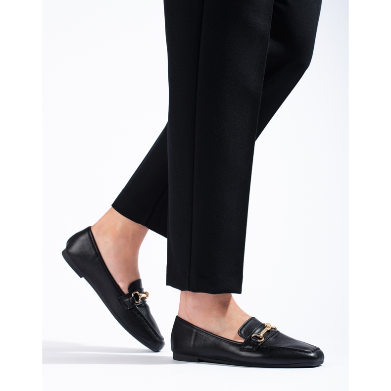 Shelovet mustat mokasiinit ekologisesta nahasta 2