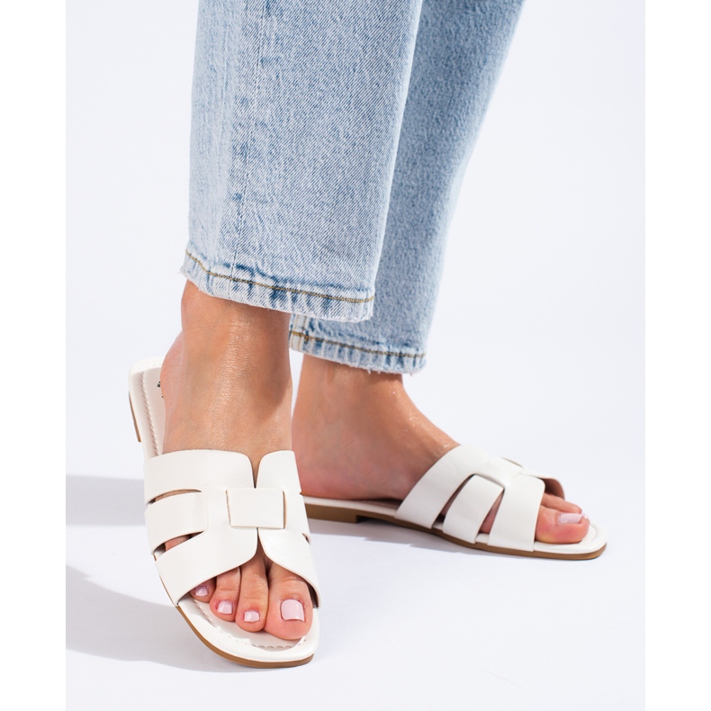 Klassiset naisten tossut, valkoiset Shelovet valkoinen 1