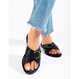 Naisten mustat Shelovet-tossut 1