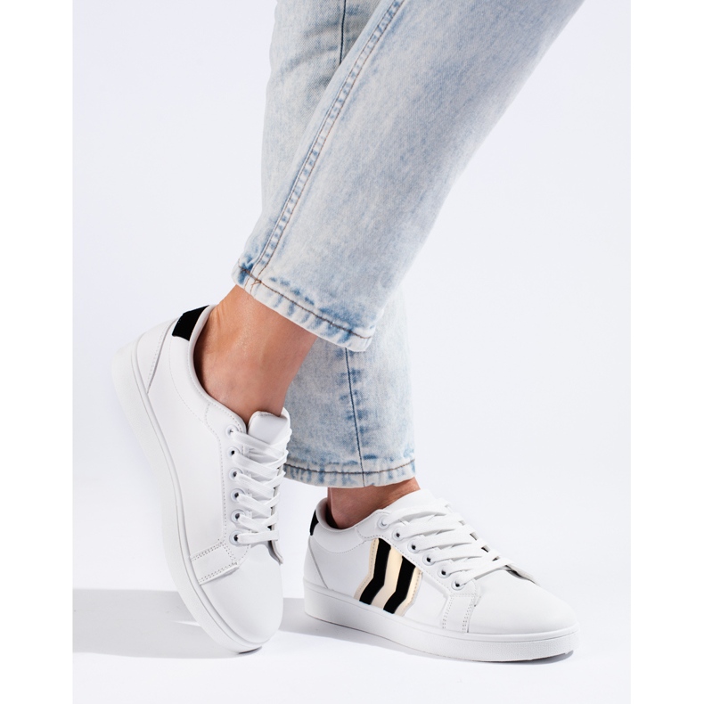 Shelovet valkoiset klassiset urheilukengät valkoinen 1