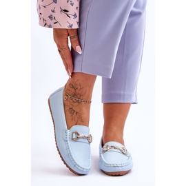 Classic Leather Loafers Vaaleansininen Verona 1