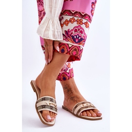 Klassiset litteät korkokengät beige Marlene 2