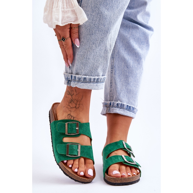 FB1 Naisten Slip-on Slides Vihreä Destino 1