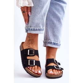 FB1 Naisten mustat Destino-sandaalit 1