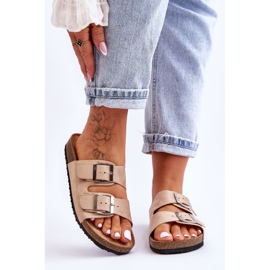 FB1 Naisten Slip-On Tossut Beige Destino 1