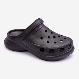PG2 Vaahto Slides Crocs On A Chunky Sole Musta Katniss 1