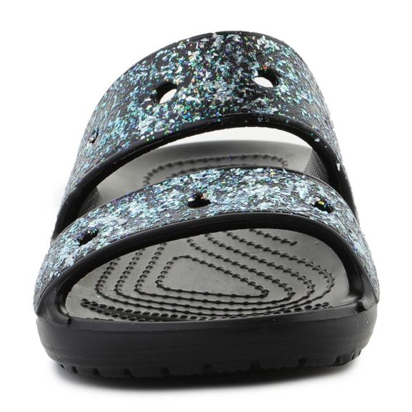 Crocs Classic Glitter Sandaalit 207788-0C4 varvastossut musta 1