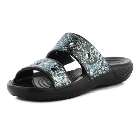 Crocs Classic Glitter Sandaalit 207788-0C4 varvastossut musta 2