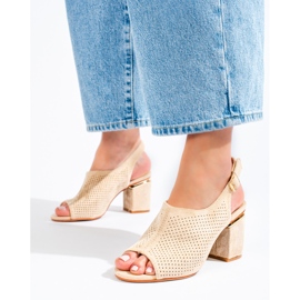 Vincezan beige-mokkakorkokengät sandaalit 2