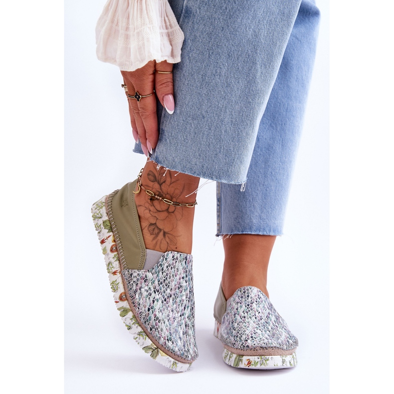 Naisten nahkakengät Maciejka 03512-51 Vihreä 1