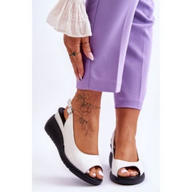 Naisten kiila sandaalit Sergio Leone SK853 valkoinen 1