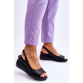 Naisten kiila sandaalit Sergio Leone SK853 musta 2