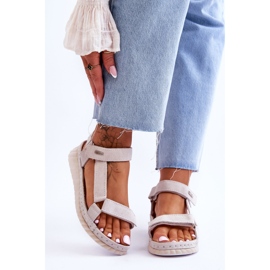 Suede Velcro sandaalit Big Star LL276014 beige 1