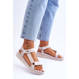 Suede Velcro sandaalit Big Star LL276014 beige 2