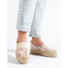 Pitsiespadrillit Shelovet-tasolla mustat beige 1