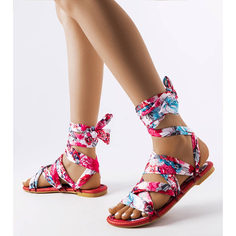 Richerin punaiset nauhasandaalit punainen 1