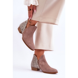 Maciejka-nahkasaappaat täplillä 04091-55 Tumma beige 2