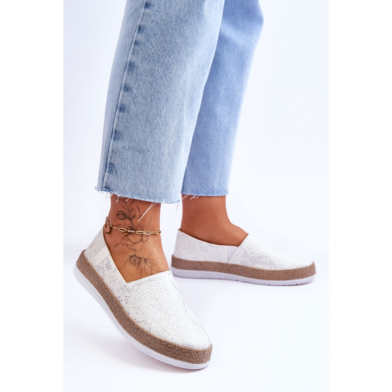 Nahkainen Espadrilles Loafers Big Star LL276004 Valkoinen 2